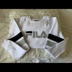 White FILA crewneck